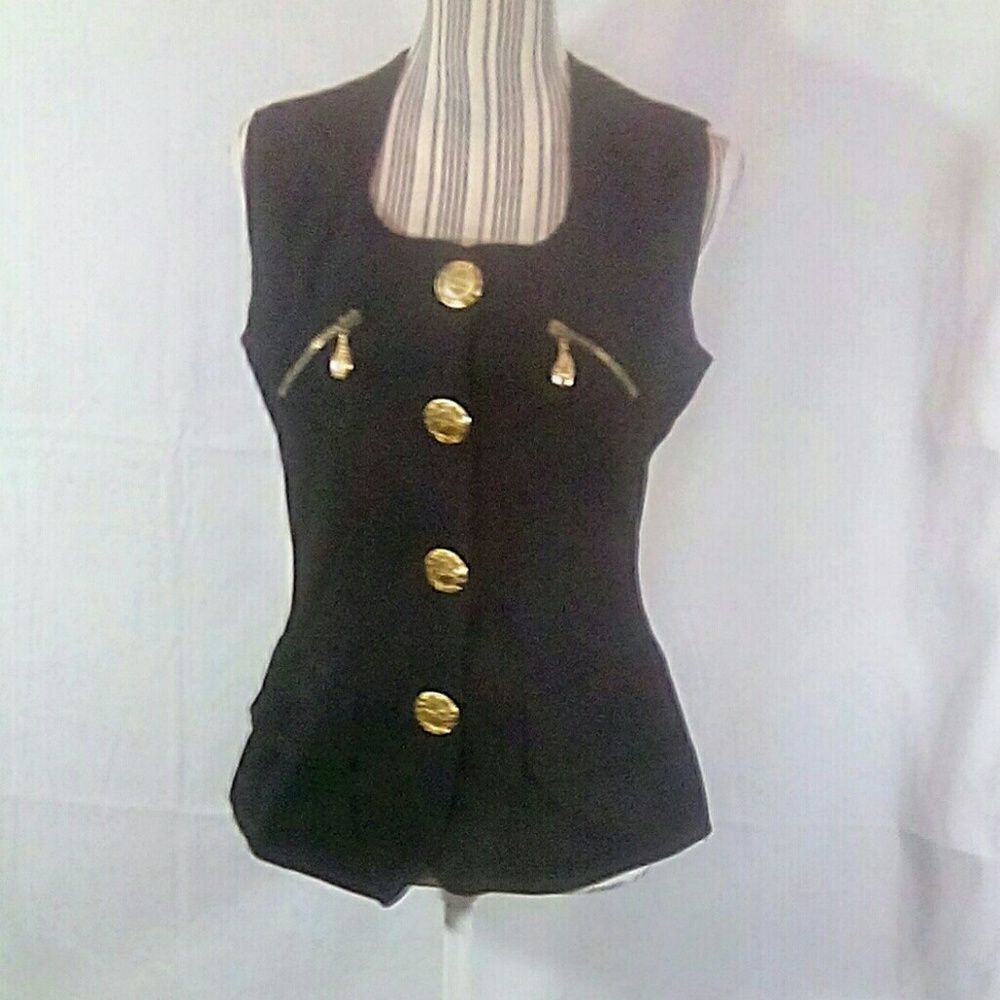 Vertigo Paris Pour La Ville Black Vest Large - Picture 1 of 7